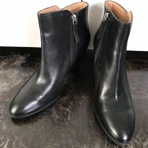 Adrienne Vittadini Leather Ankle Boots